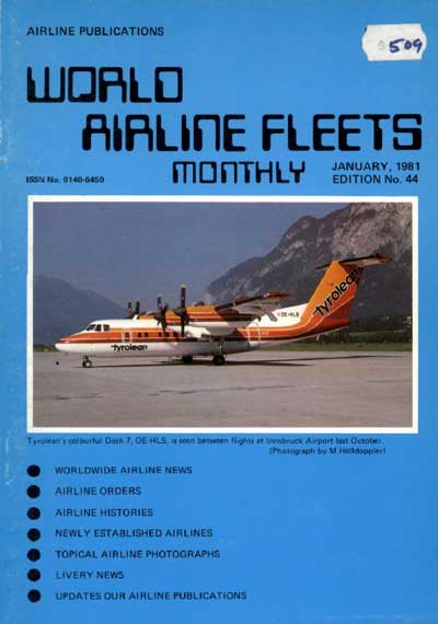 World Airline Fleets Monthly January 1981