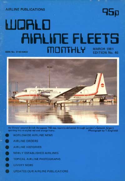 World Airline Fleets Monthly March 1981