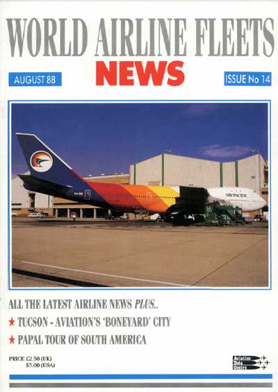 World Airline Fleets News August 1988