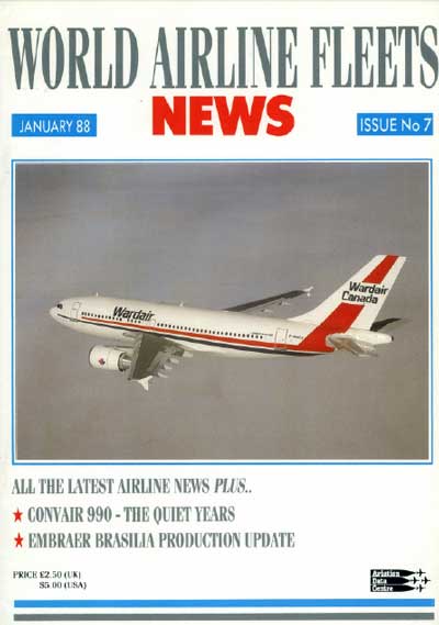 World Airline Fleets News January 1988