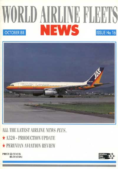 World Airline Fleets News October 1988