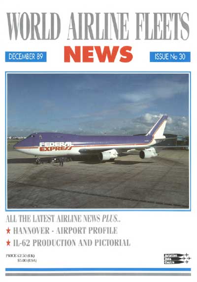 World Airline Fleets News December 1989