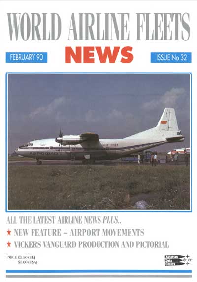 World Airline Fleets News February 1990