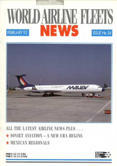 World Airline Fleets News February 1992