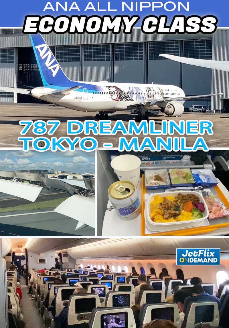 ANA 787 Dreamliner Tokyo Haneda to Manila Airport