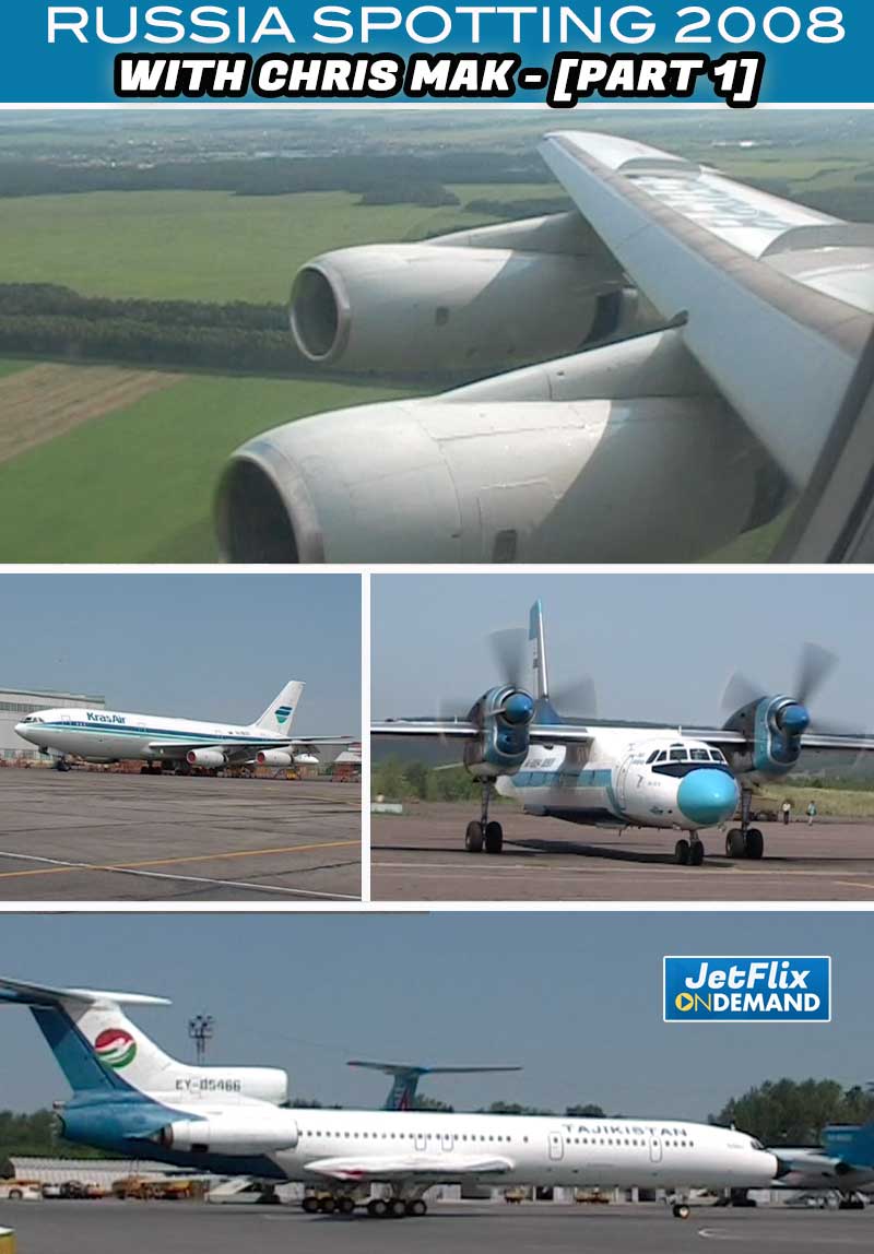 Russia Airline Aviation Spotting Holiday 2008 with Chris Mak | Flying IL-86 Tu-154 An-24 [PART1]