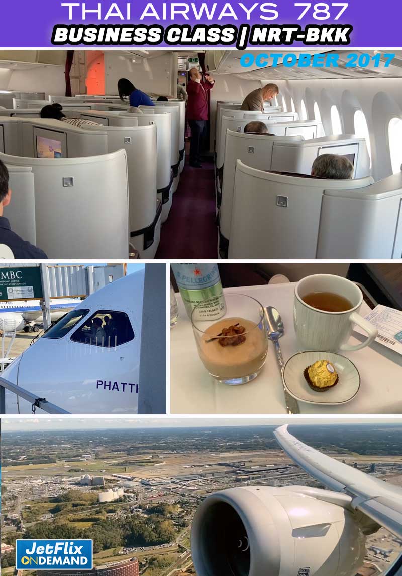Thai Airways 787 Dreamliner Business Class Narita to Bangkok with Henry Tenby