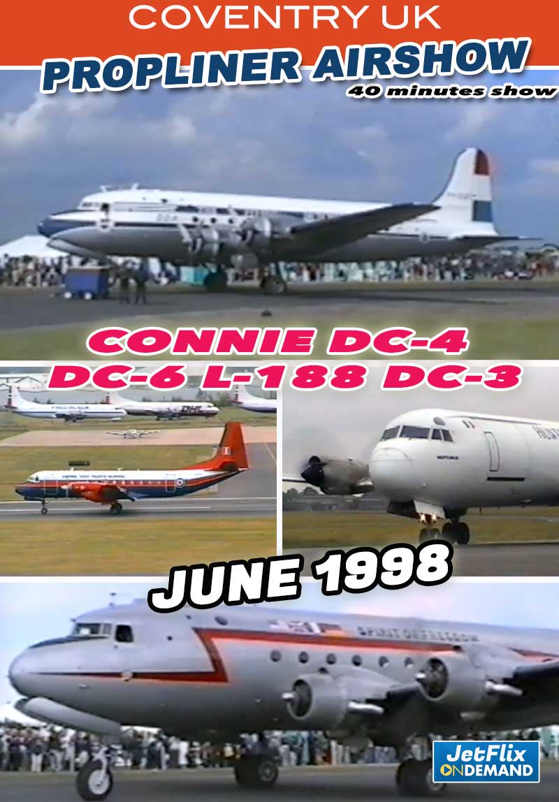 Coventry Propliner Flying Airshow 1998 | Connie DC-4 DC-6 and more
