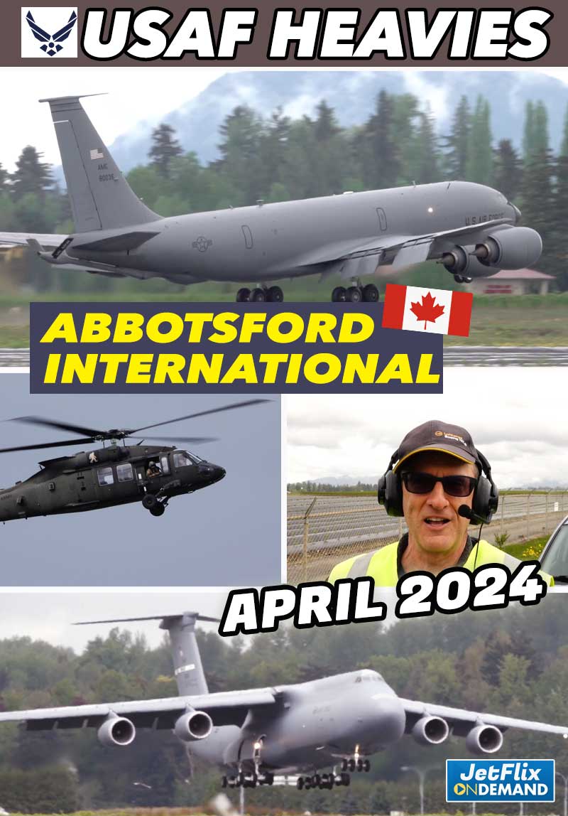 USAF Heavy Arrivals at Abbotsford April 26 2024 | KC-135 C-5 C-17 P-3 KC-46