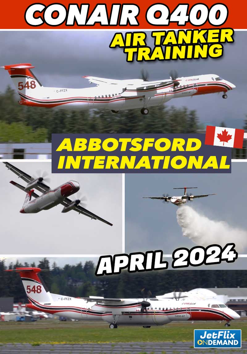 Conair Dash-8 Q400 Air Tanker crew training Abbotsford April 26 2024