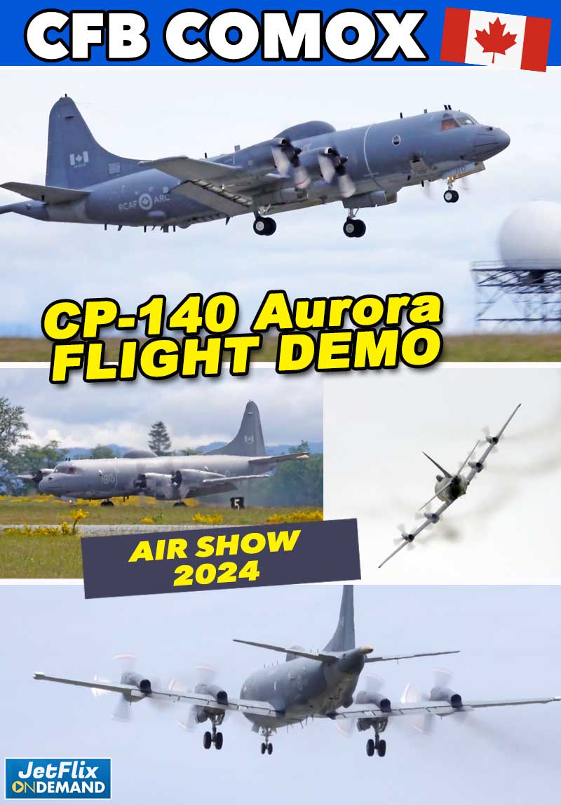 RCAF CP140 P-3 Aurora Flight Demo at Comox Airshow 2024