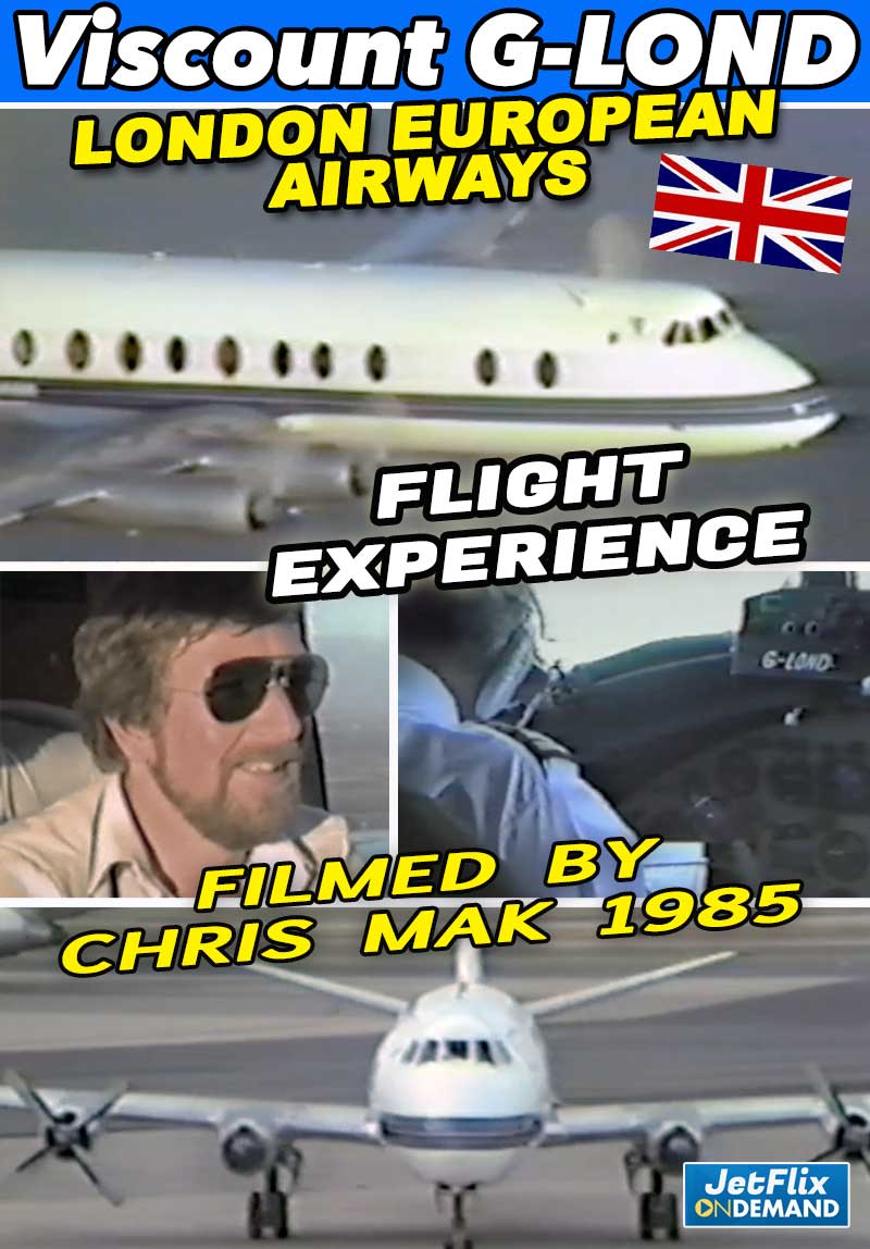 London European Airways Vickers Viscount 800 G-LOND 1985 Flight Experience