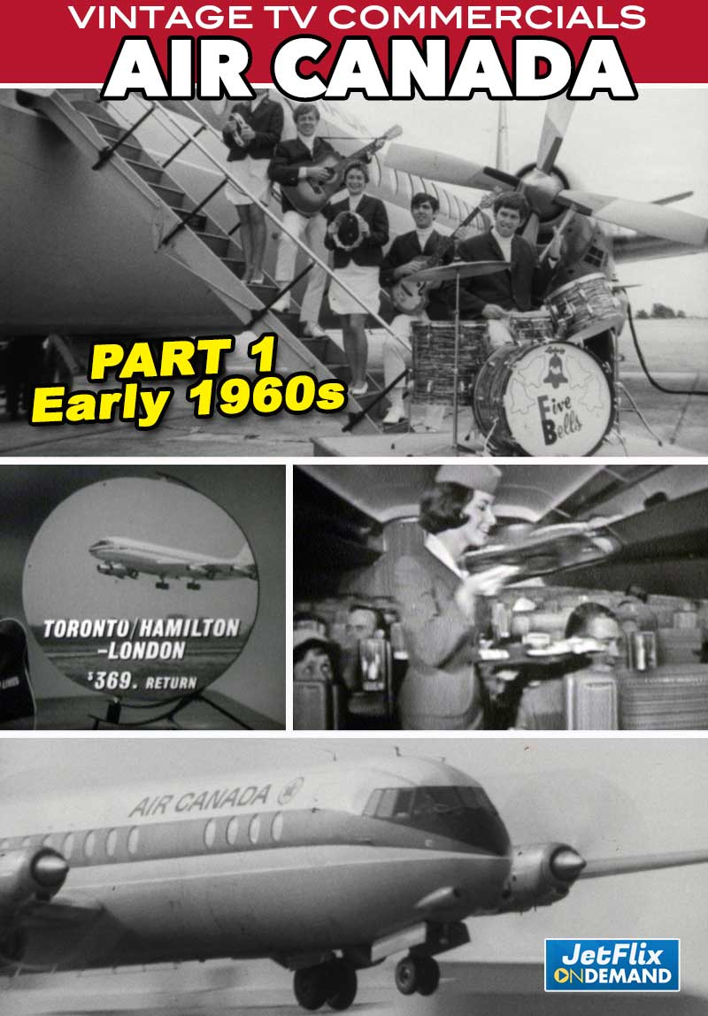 Air Canada's first ever TV Commercials [PART 1] | 1960s in Black and White