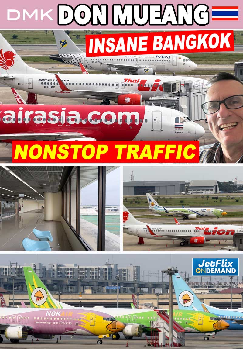 Bangkok Don Mueang Plane Spotting – Heavy Traffic & Constant Departures